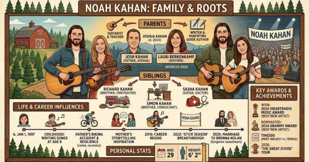 Noah Kahan Parents and Sibling
