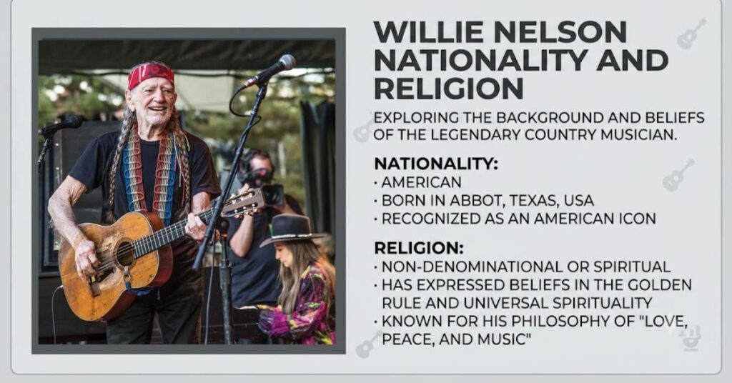 Willie Nelson Nationality and Religion